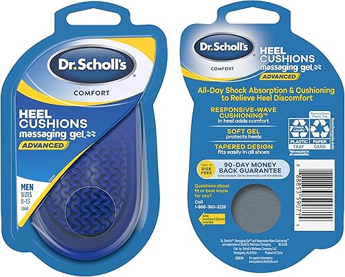 Miniatura 8 de Dr Scholls Cojines de tacón con gel de masaje avanzados  Absorción de golpes y amortiguación durante todo el día para aliviar las molestias del