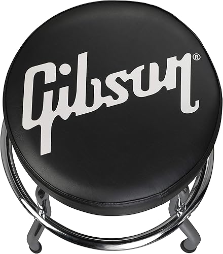 Vista 2 de Gibson Taburete de juego premium, giratorio de 24 pulgadas