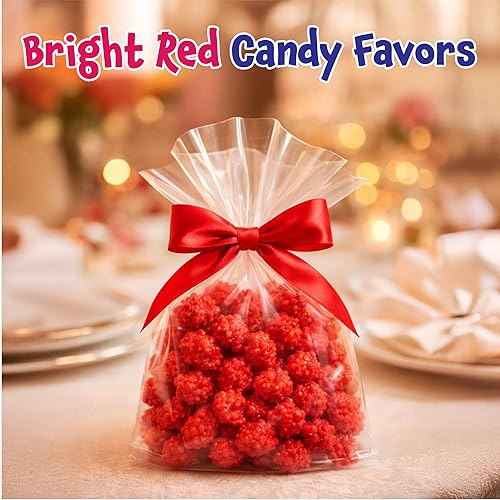 Miniatura 6 de Cacahuetes quemados franceses – Paquete a granel de 2 libras – Cacahuetes recubiertos de caramelo antiguo – Caramelo nostálgico rojo para bufés,