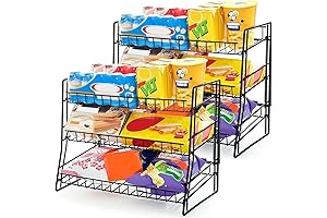 Vesici Candy Bar Display, 2 Tier Metal Candy Rack