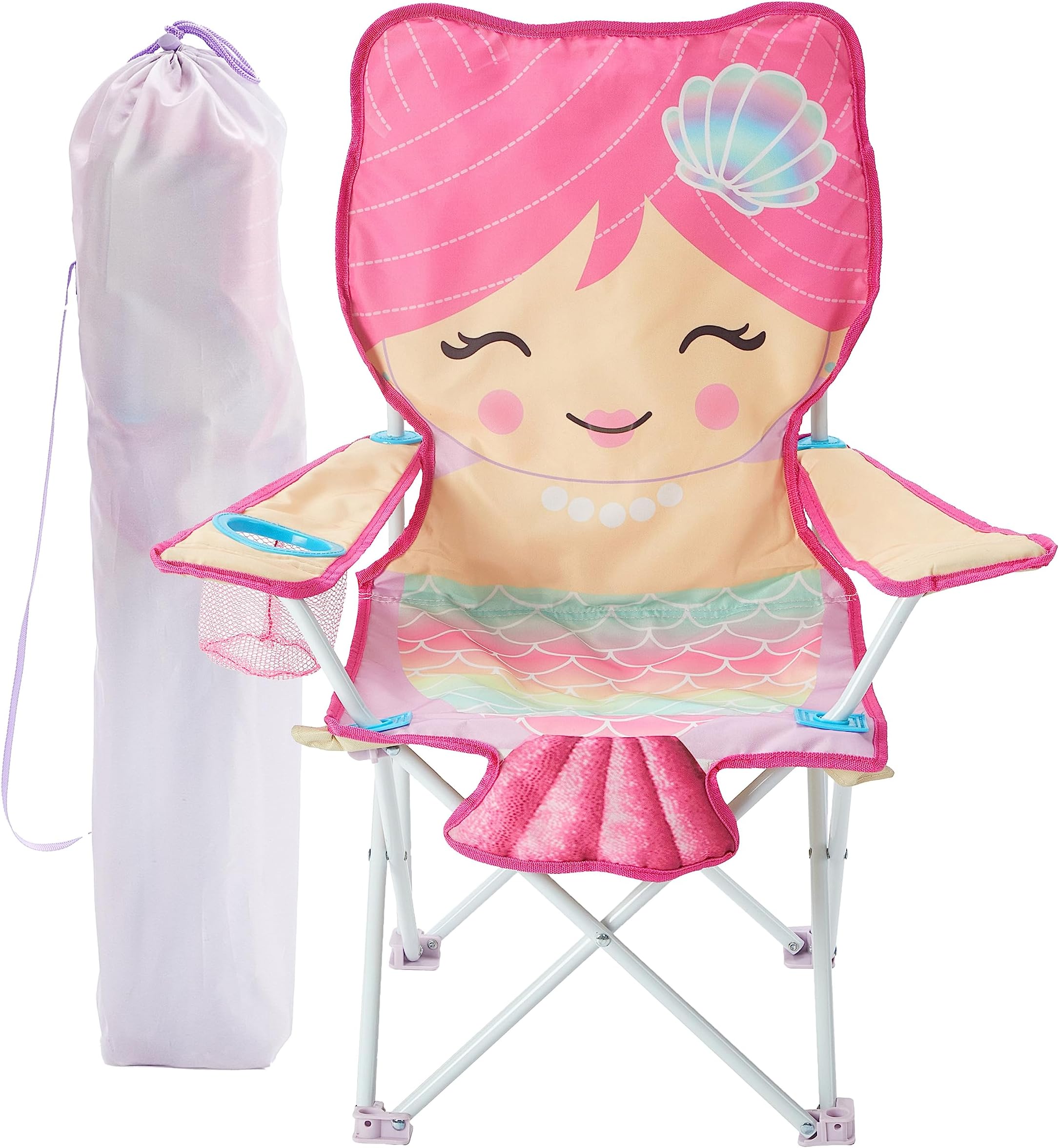 Heritage Kids Children's Figural Camp Chair, Mermaid