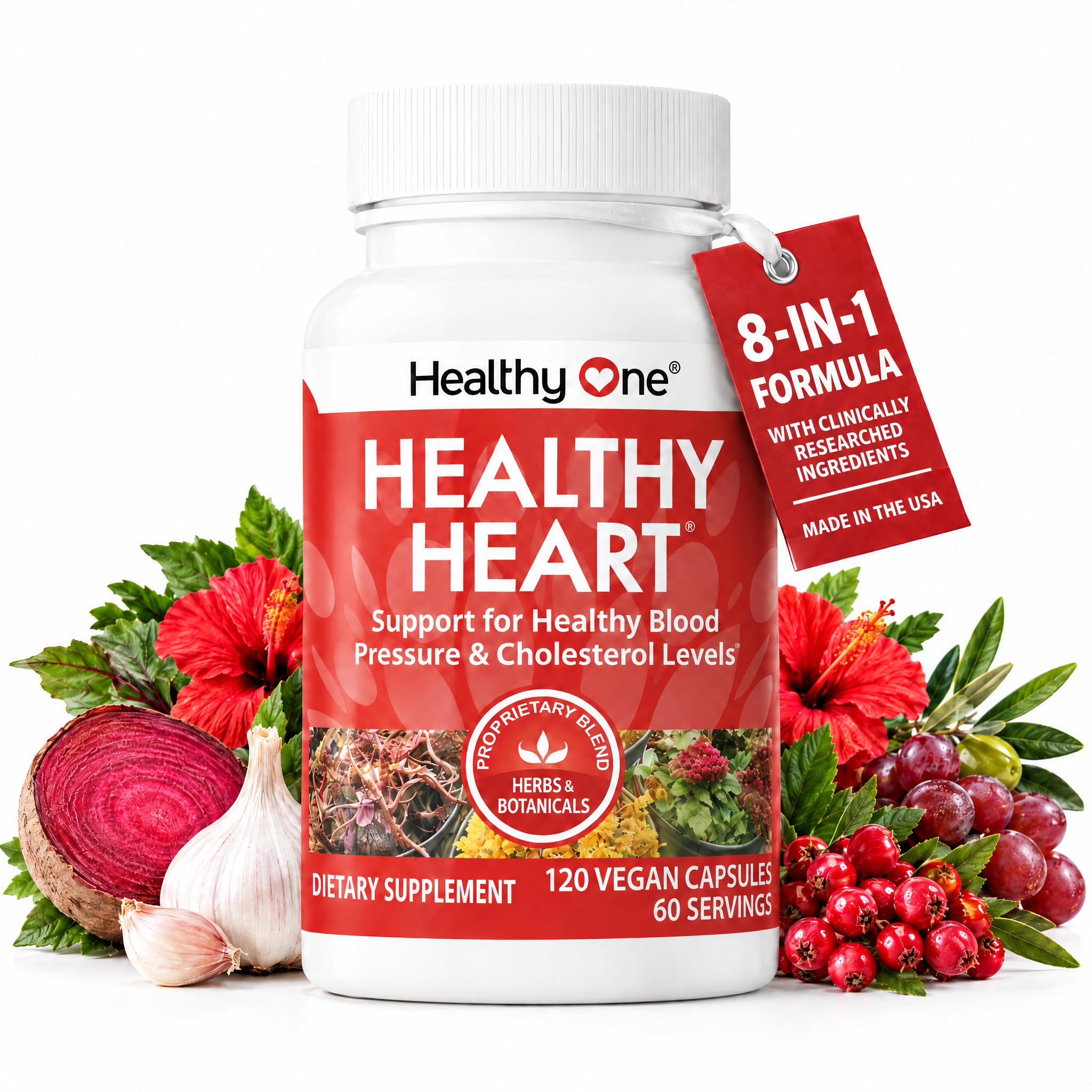 Healthy Heart - Healthy Cholesterol Circulation & Blood Pressure - 60ct — Amazon image 8