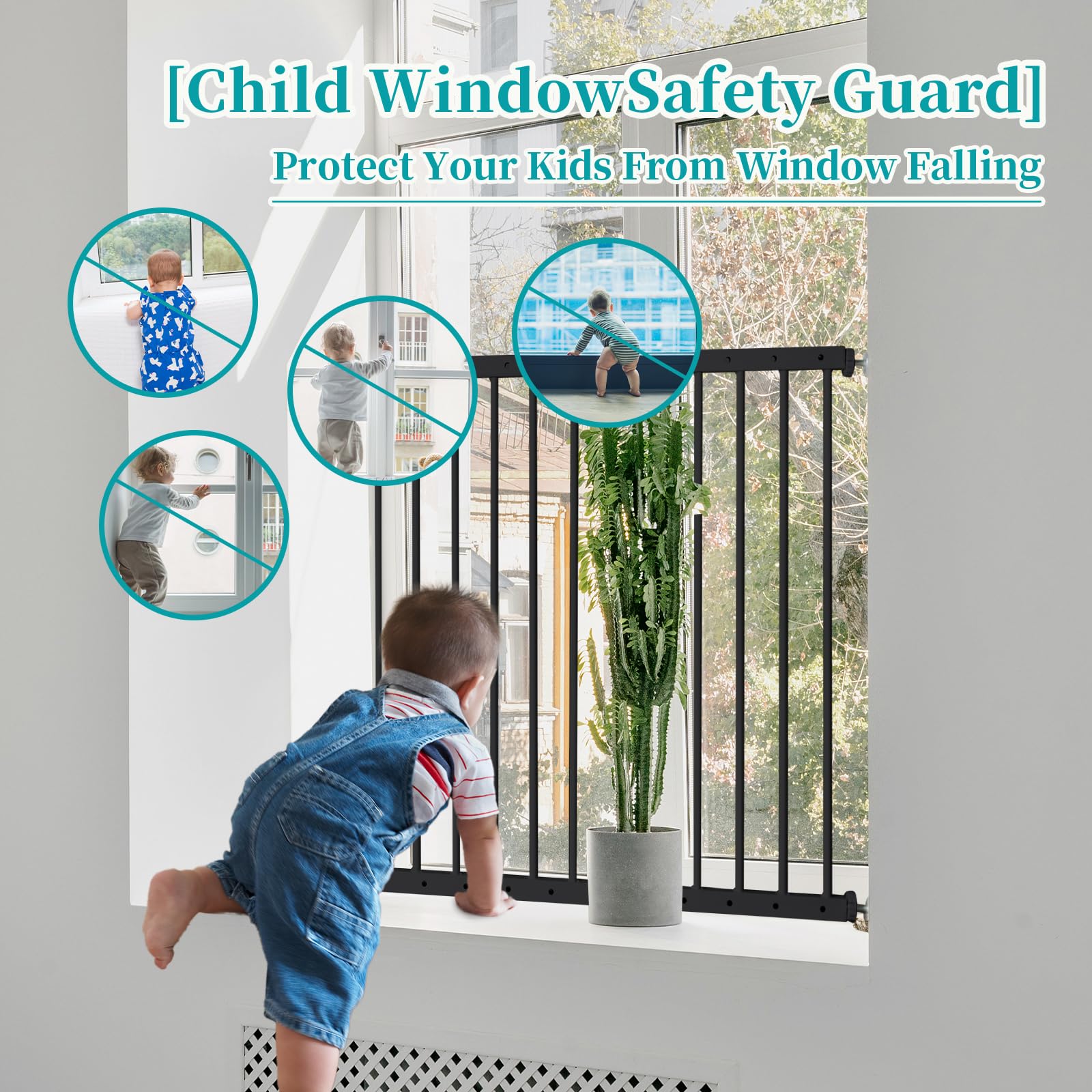 Window Fall Protection Guard Snapklik.com : Window Safety Guards For Children,Adjustable 32.9