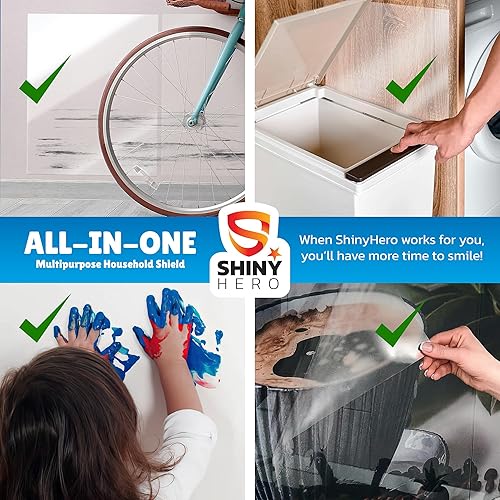 Miniatura 4 de Wall Guard - Hojas de plástico transparente  Protector de puerta contra arañazos de perros, protector de gato, película extraíble autoadhesiva para