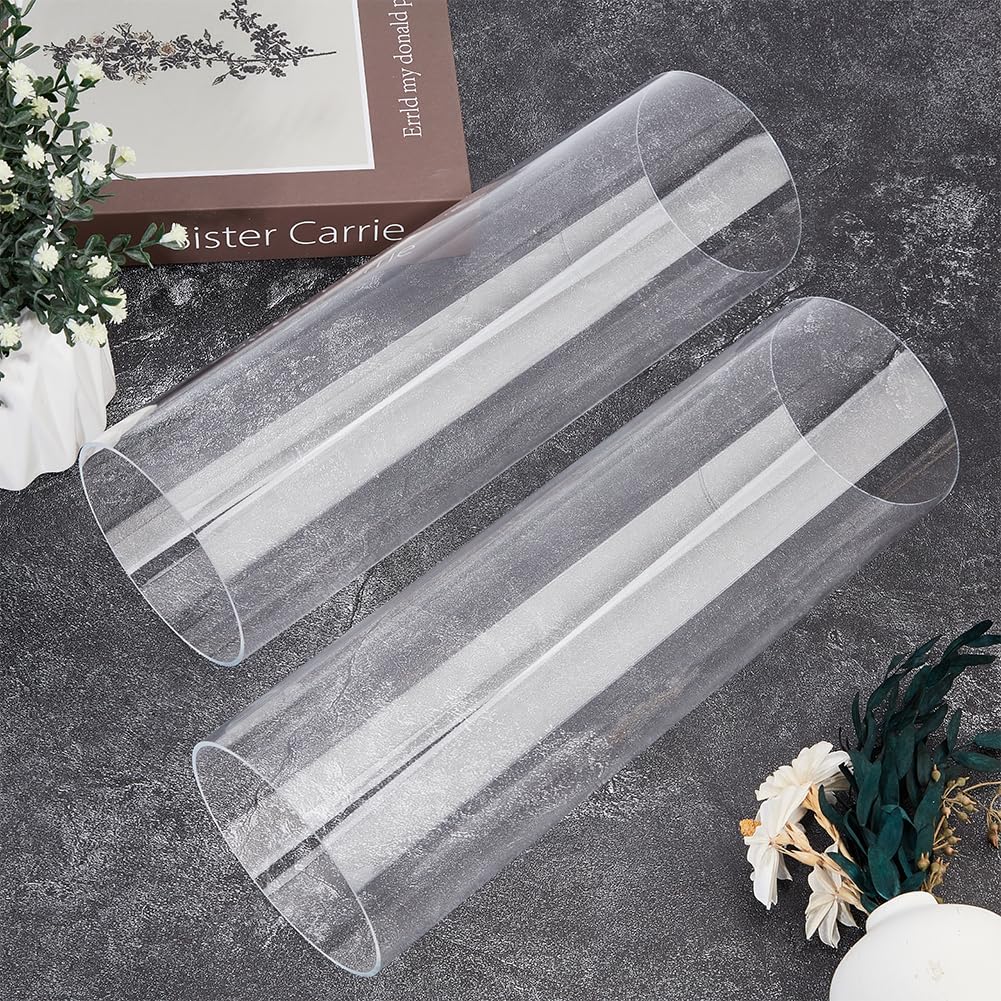 BENECREAT 2 tube Rigide Transparent de 30cm de Diamètre Intérieur : 96mm ; Diamètre Extérieur : 100mm Tubes Ronds en Acrylique pour la Plomberie D'Eau Aquarium