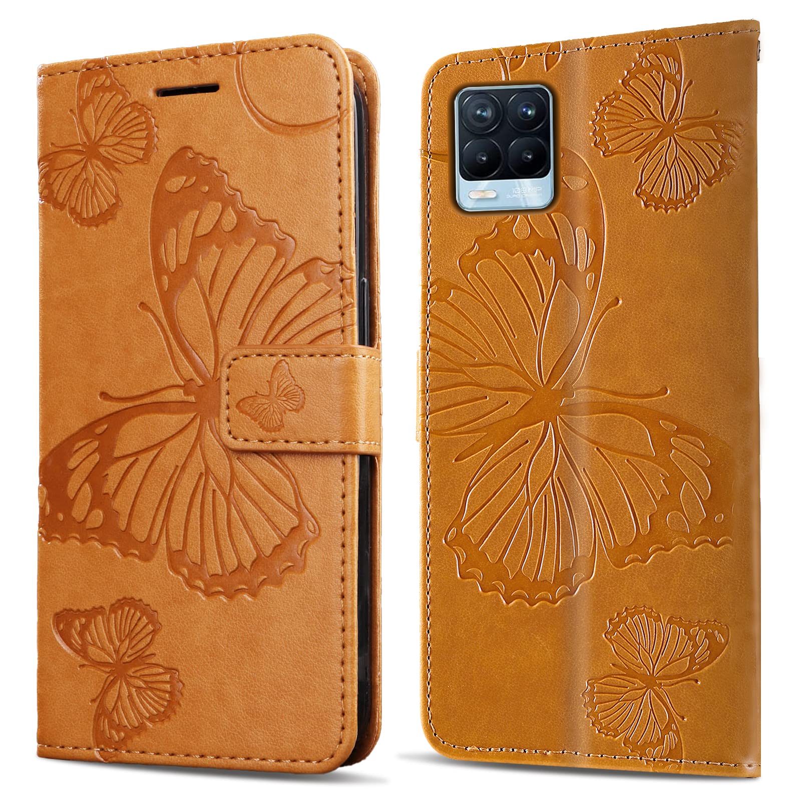 RankOne Custodia Compatibile con Realme 8 / Realme 8 Pro (6.4) Cover Case - Arancia