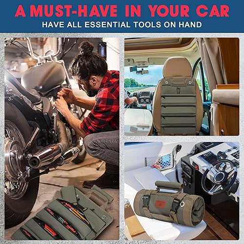 Miniatura 4 de Bolsa de herramientas de regalo para marido y él, caja de herramientas enrollable, regalos de herramientas para hombres, papá, novio, abuelo,