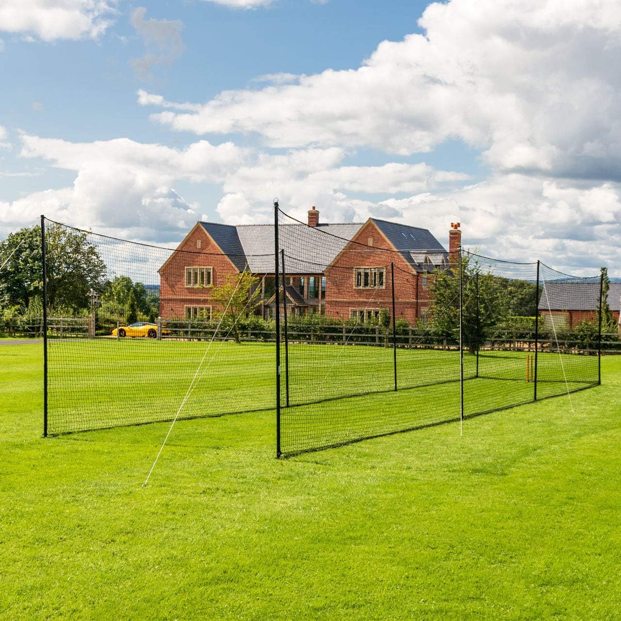 FORTRESS Backyard Cricket Net [4 Sizes] - Steel Pole Backstop Net