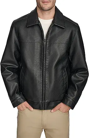 Dockers Men's James Faux Leather Jacket