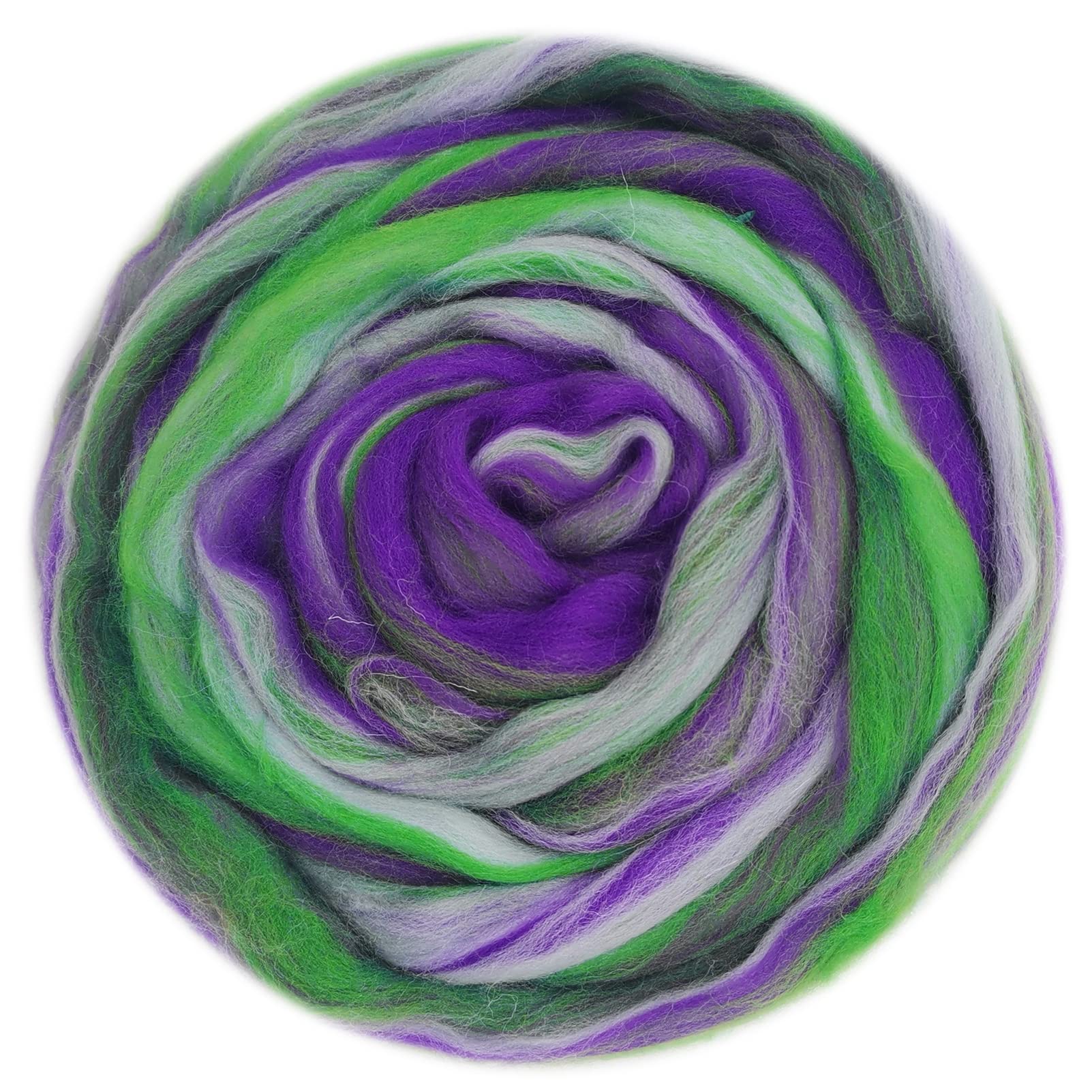 50G Blended Felting Wool - 24 Options for Needle Felting Kit - 19 Microns Fast to Felt (11)