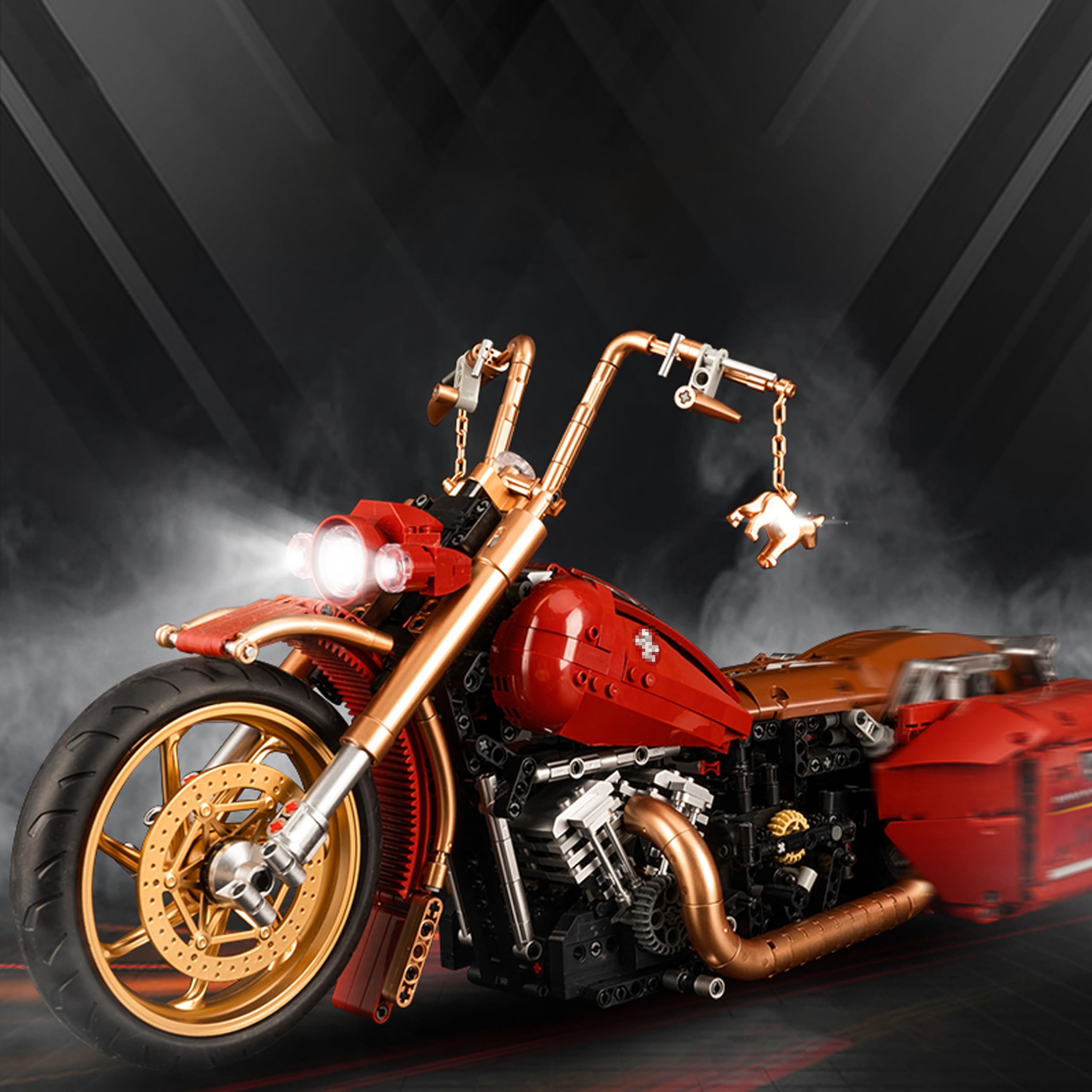 Kit Construction Moto Harley 2260 Pièces 1:5 - Maquette Technique Pour Adultes Et Enfants, Modèle Détaillé à Exposer