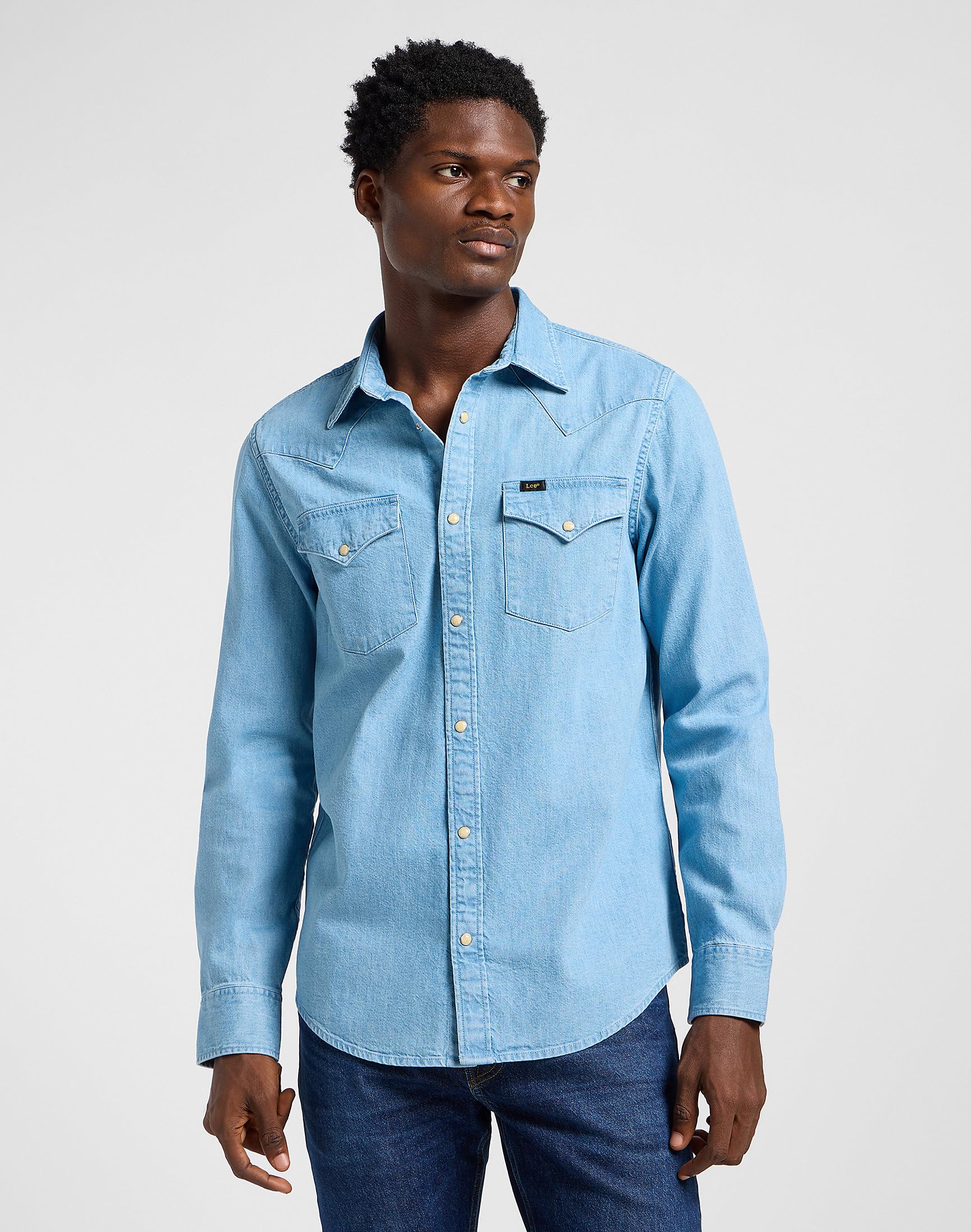 Lee - Camisa Hombre - Corte Regular - Regular Western Shirt - Negro