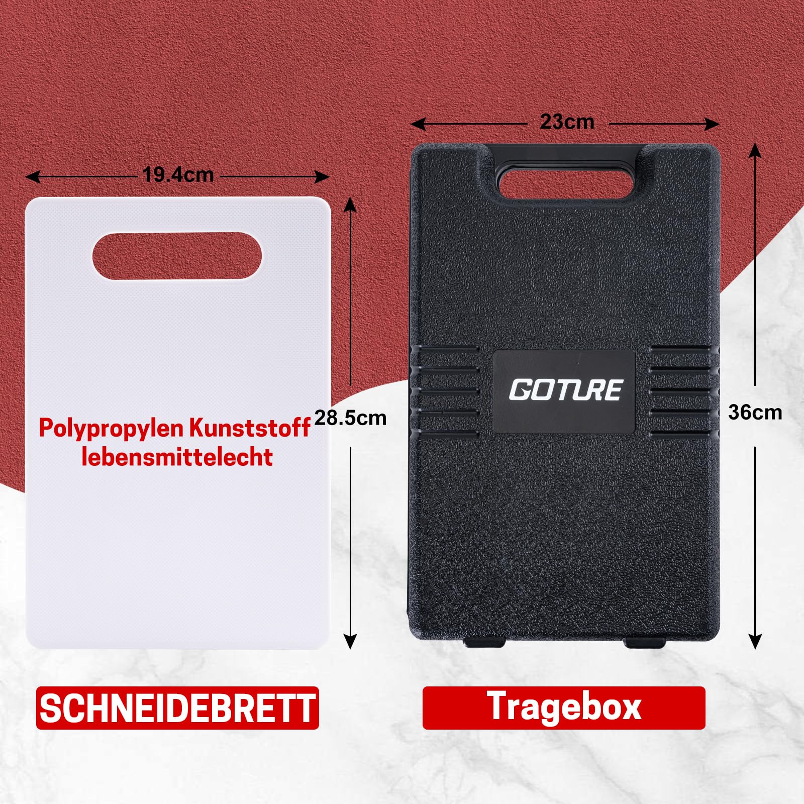 Goture Fischmesser set, Angelmesser set, Filetiermesser Fisch, Filetier-Angelset, Angelmesser mit Scheide, Schärfer, Filetiermesser, Messerset, Angelausrüstung, Grillmesser, Angelgeschenke für Männer
