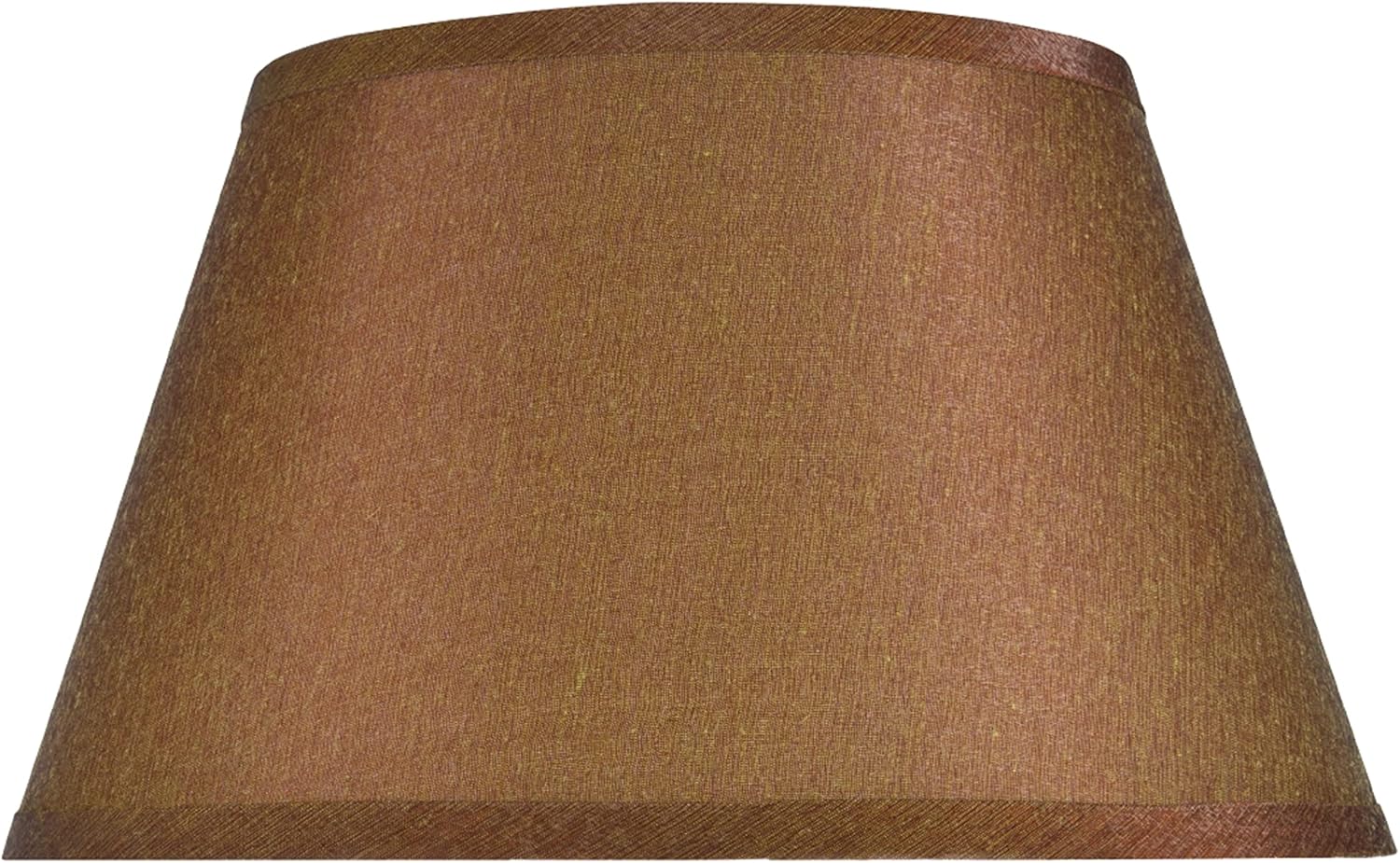 Aspen Creative 32211 Transitional Hardback Empire Shape Spider Construction Lamp Shade in Brown, 12 1/2" wide (8" x 12 1/2" x 7 1/2")