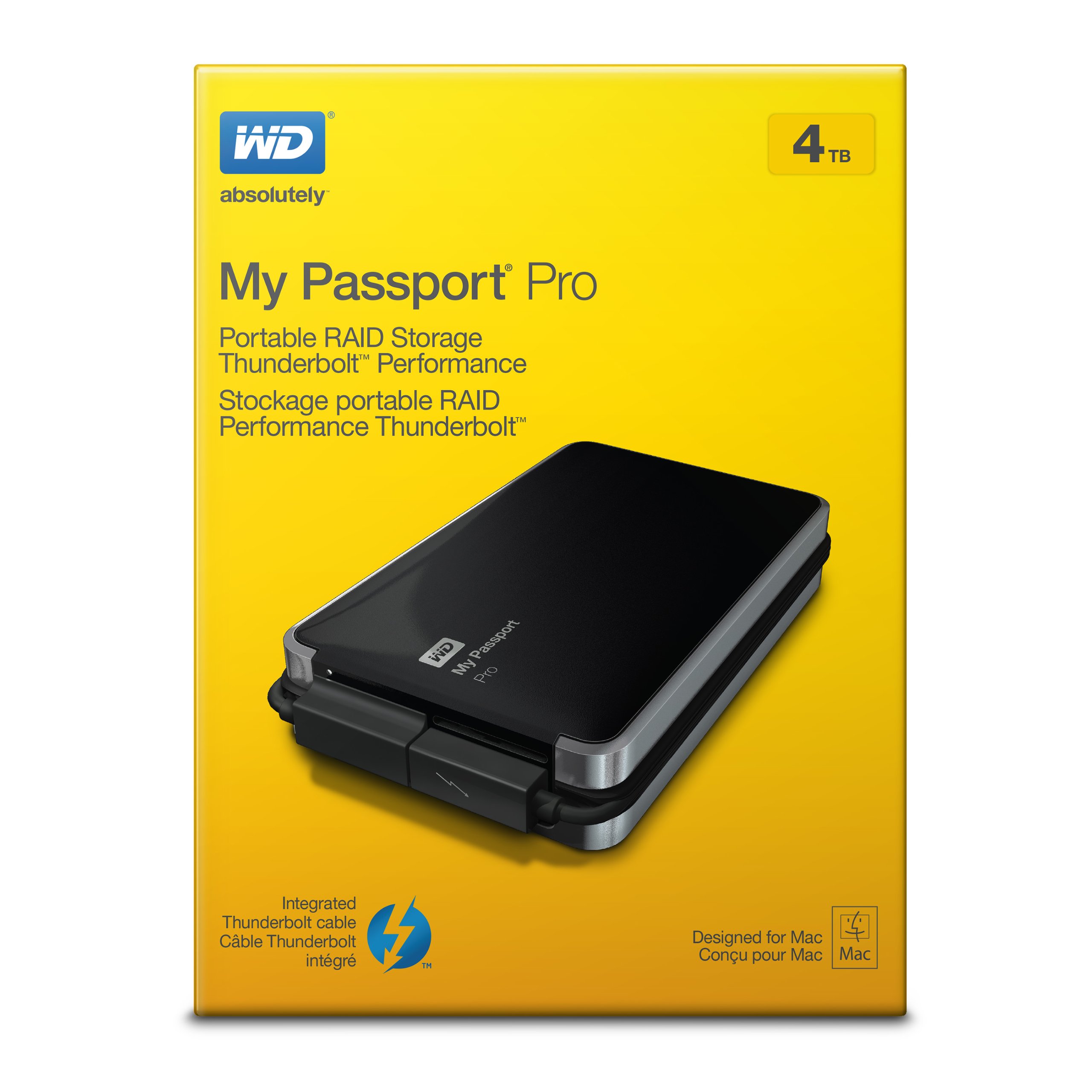 Amazon.co.jp: WD HDD ポータブルハードディスク 4TB My Passport Pro 