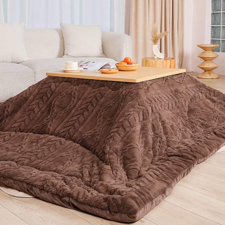 適応こたつ台:80～90×135～150cm 両面使える ふわふわ リバーシブル