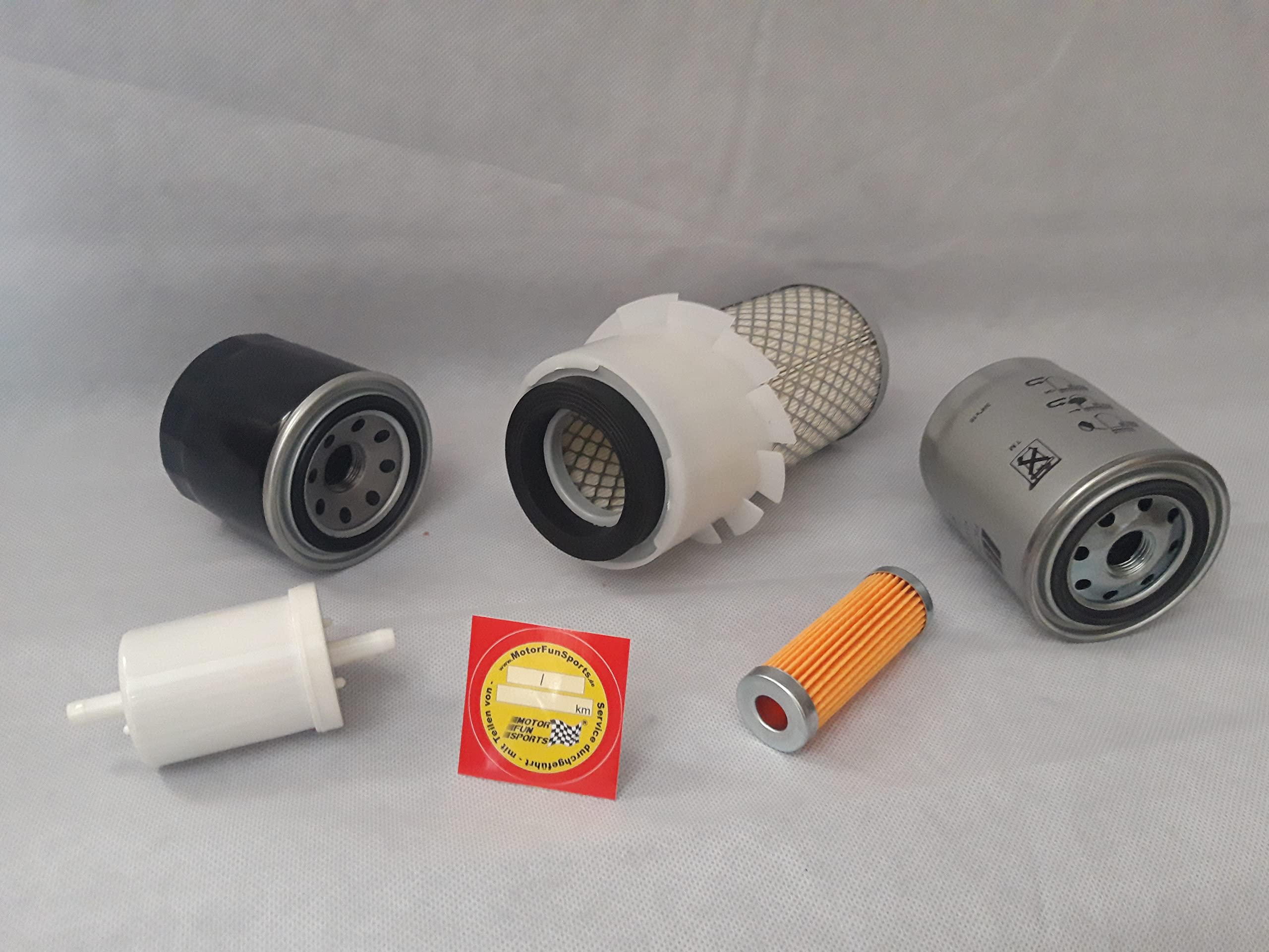 Set di filtri (grande) compatibili con Kubota KH 05 con motore Z600K, filtro olio, filtro aria, filtro carburante, filtro idraulico