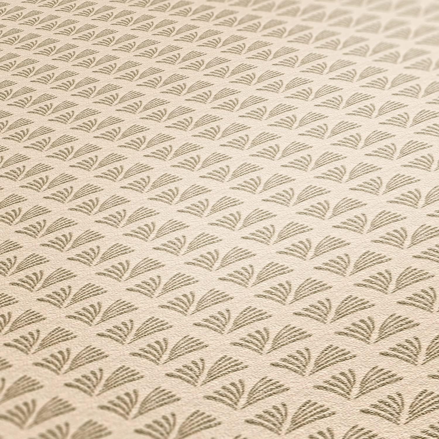 A.S. Création Geometric Wallpaper Trendwall 2 Non-Woven Wallpaper 10.05 m x 0.53 m Beige Gold Glitter Made in Germany 379582 37958-2