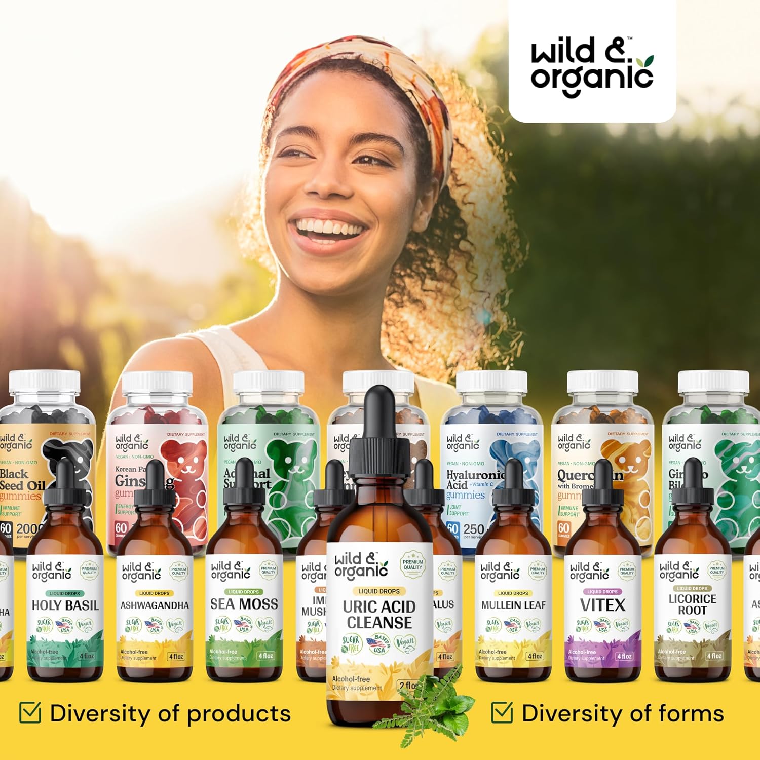 Wild & Organic Uric Acid Cleanse Drops - Tart Cherry, Turmeric, Chanca Piedra Stone Breaker Complex for Kidney Cleanse - Uric Acid Support Supplement - Vegan, Sugar & Alcohol-Free Tincture - 2 oz - Image 8