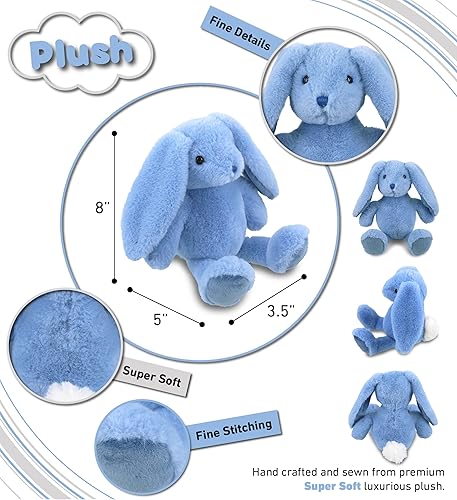 Miniatura 10 de DolliBu Animal de peluche de conejo  Conejo rosa bebé suave abrazable adorable juguete de peluche de conejito de tiempo de juego lindo regalo de