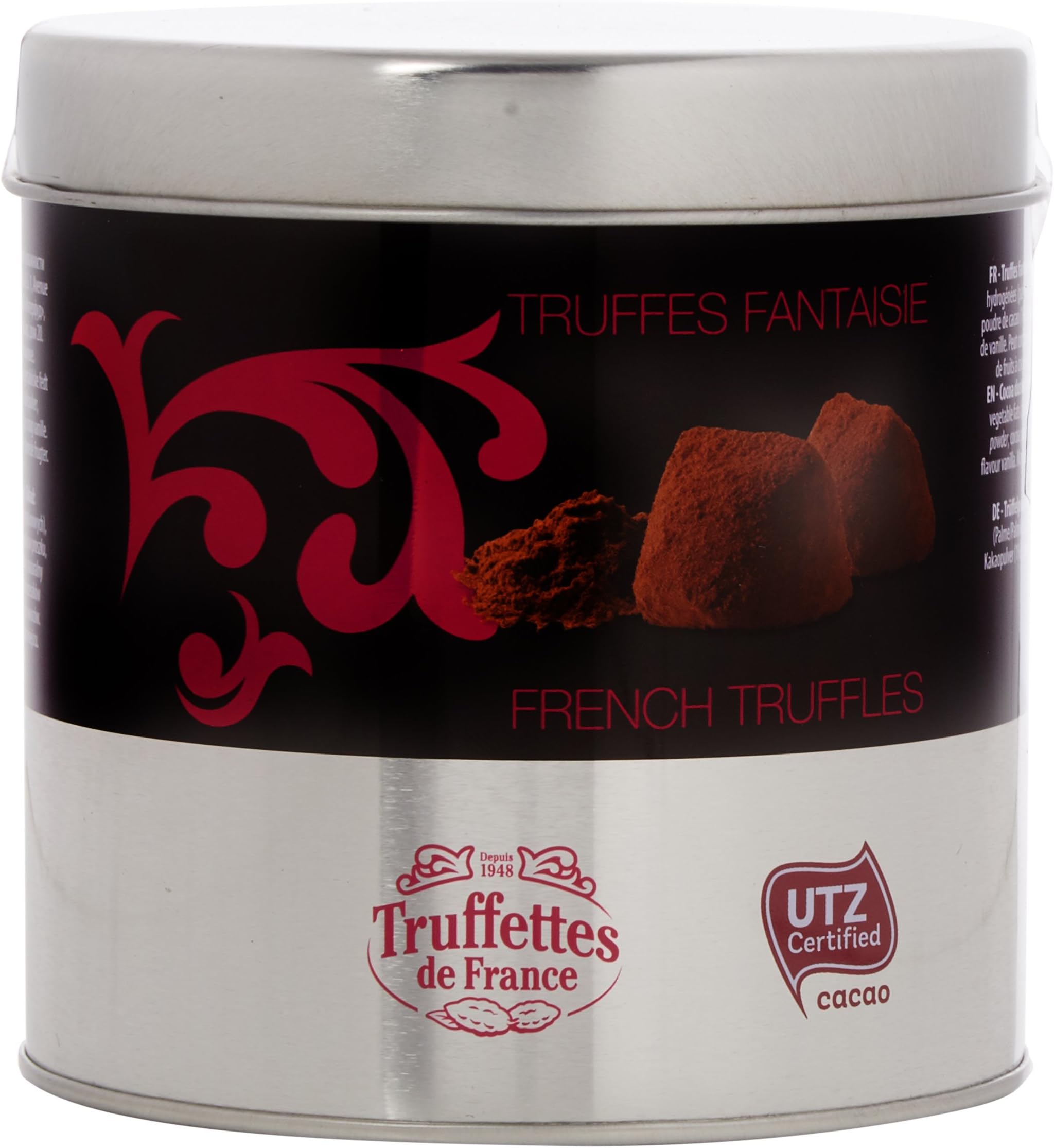 CHOCMOD French Truffles Gift Tin Cocoa, 250 g, Pack of 2