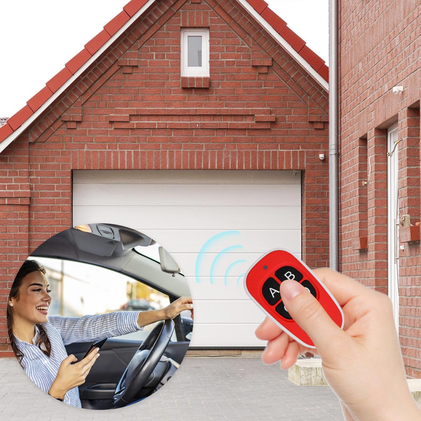 Telecomando Universale Porta Garage 433 MHz - Copia E Controllo A Lunga Distanza
