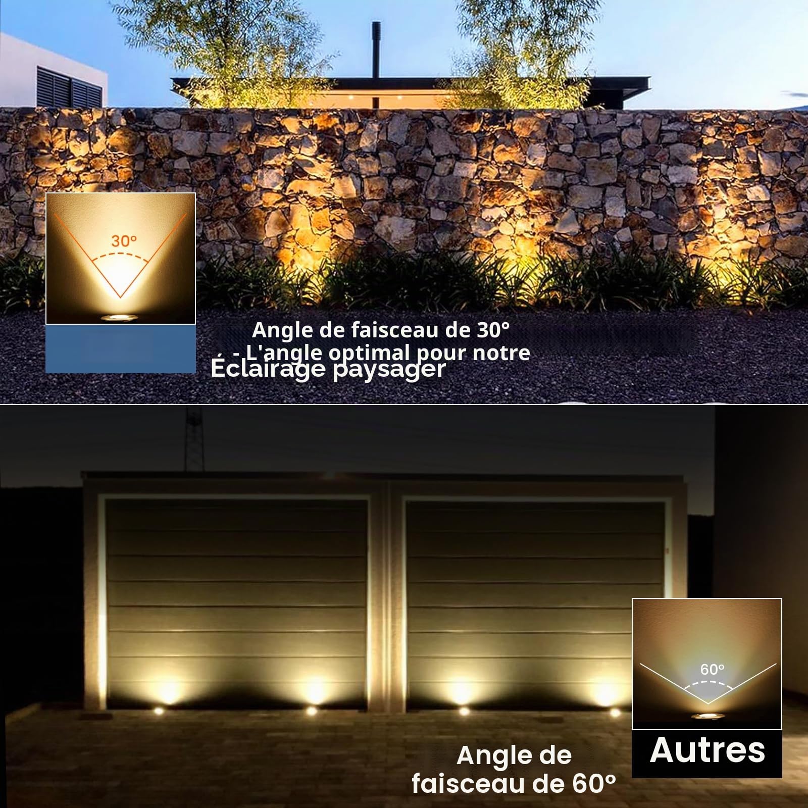 Spot Led Encastrable Exterieur 4Pcs 3W IP67 Étanche 230V