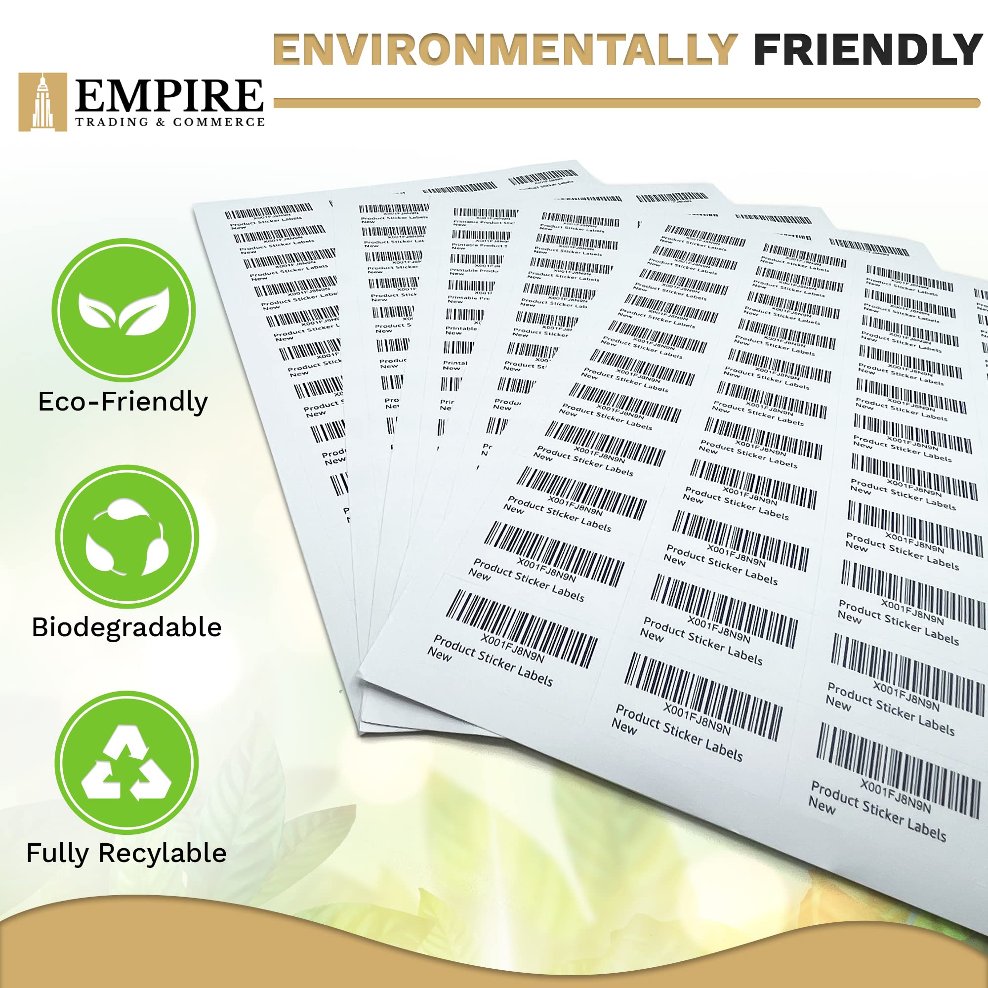 Buy Empire Amazon FBA Label Stickers, 80 A4 Sticky Sheets, 44 Sticky