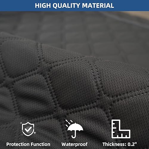 Miniatura 10 de Eismodra Fundas impermeables para sillas reclinables, cojines de asiento reclinables, funda de sofá antideslizante para perros y mascotas, protector