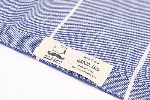 Vista 224 de Bazaar Anatolia Juego de 2 toallas de mano turcas para baño, 39 x 19 pulgadas, algodón, toallas de mano decorativas para cocina, té, yoga, cara