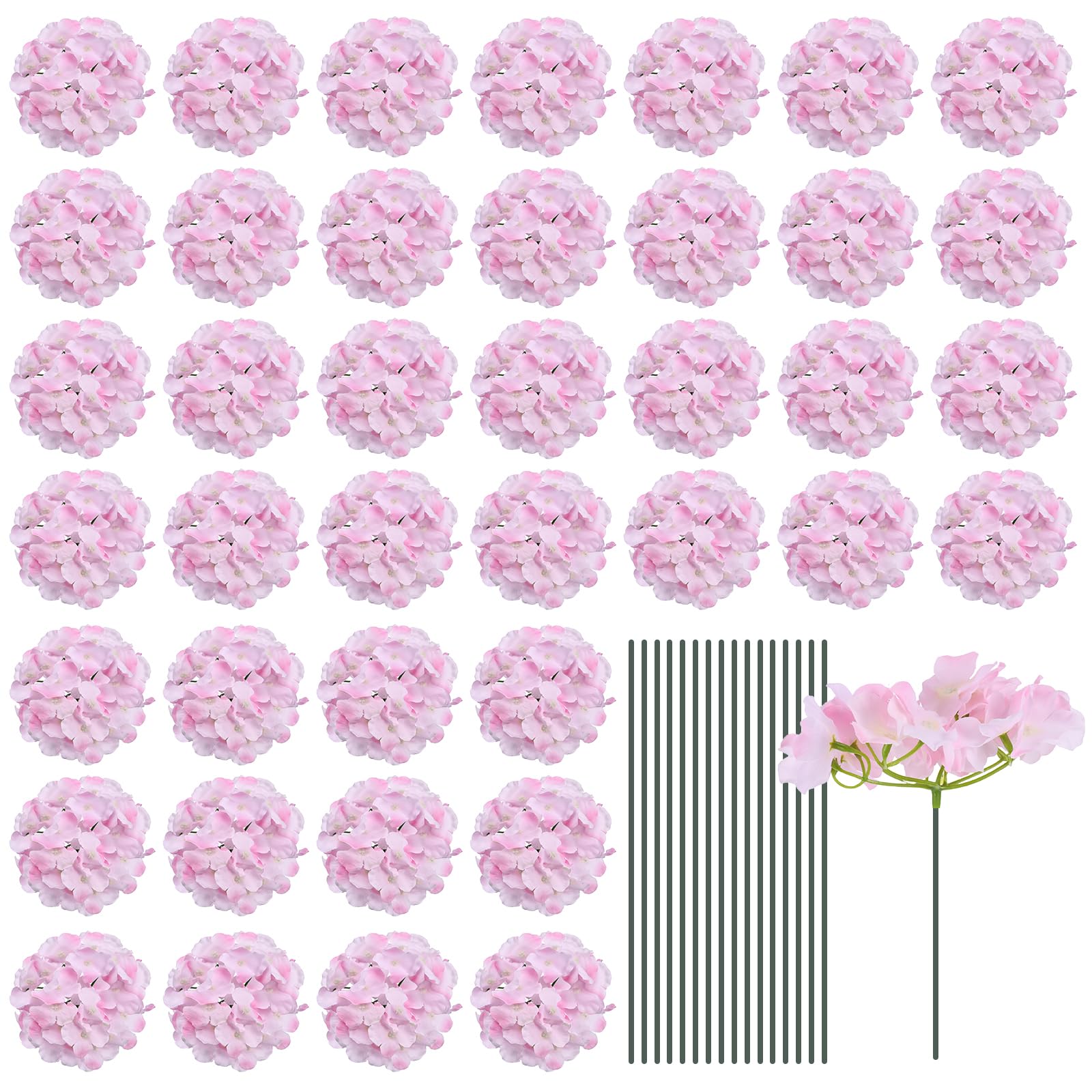 MECCANIXITY 64 Set Hydrangea Flowers