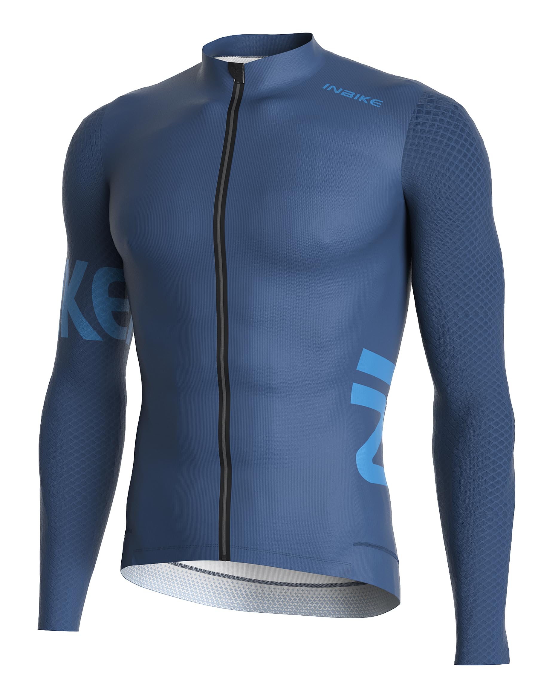 INBIKE Maglia Ciclismo Uomo con Maniche Lunghe Maglia MTB Maglia Bici Traspirante Asciugatura Rapida Magliette Mountain Bike