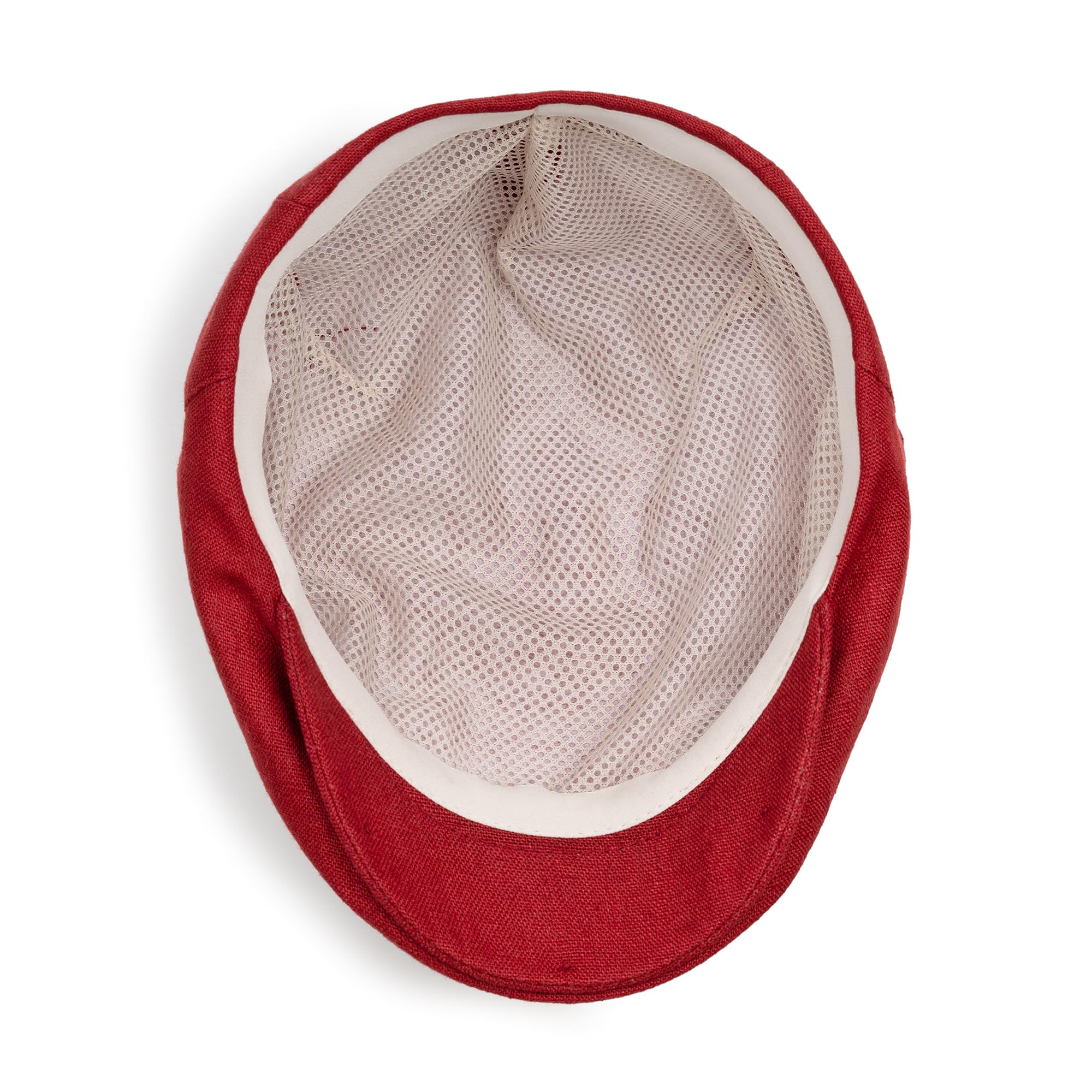 Sterkowski Derby Flatcap | 100% Leinen Super Leicht Herren Sommer Schiebermütze | Schirmmütze mit Atmungsaktivem Netzstoff