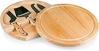 Vista 7 de TOSCANA - a Picnic Time Brand Circo - Juego de tabla de queso y cuchillos, juego de tablas de charcutería, tabla de cortar de madera, madera