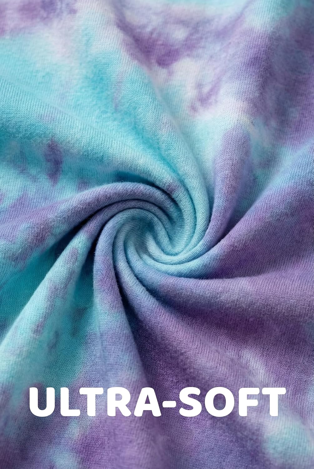 Arshiner Girls 2-Piece Tie Dye Pajamas Set Trendy Lounge Set Kids Sleepwear - Image 2