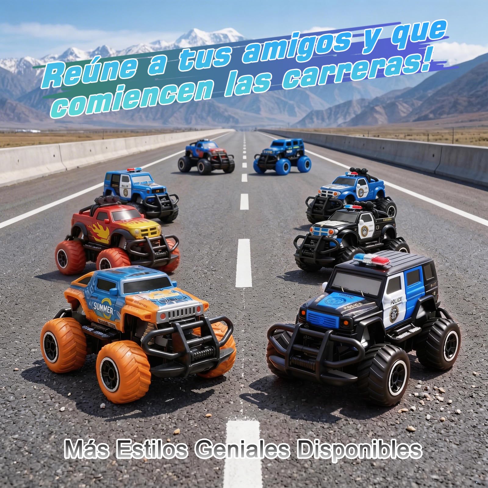 Pup Go Coche Teledirigido para Niños 3+ Años, Niños, Rápido RC Coche de Juguete, Coche Radiocontrol Coche de Policía Niña, Radio Control de Coches Juegos Regalos Cumpleaños