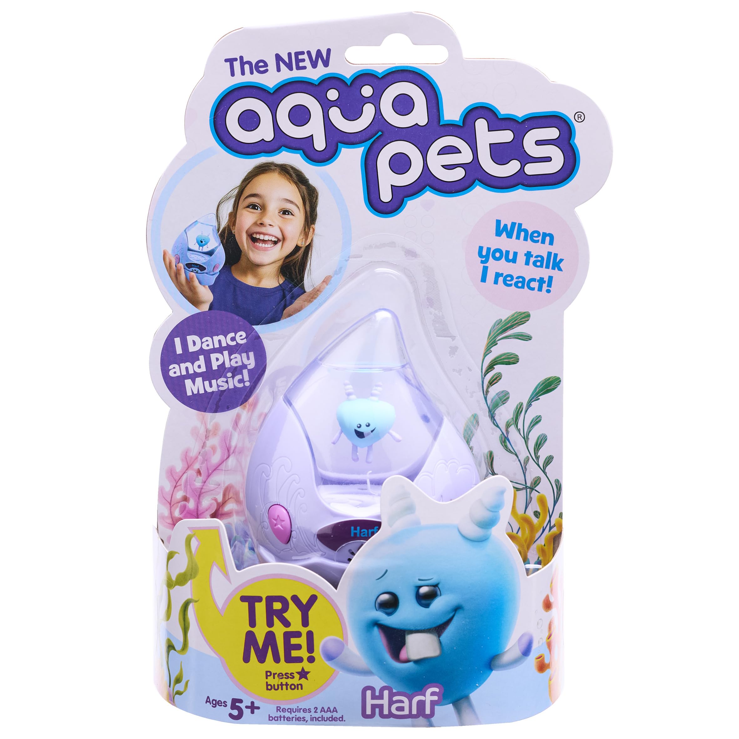 Aquapets Harf - interactive dancing pets with musical sounds and moves.