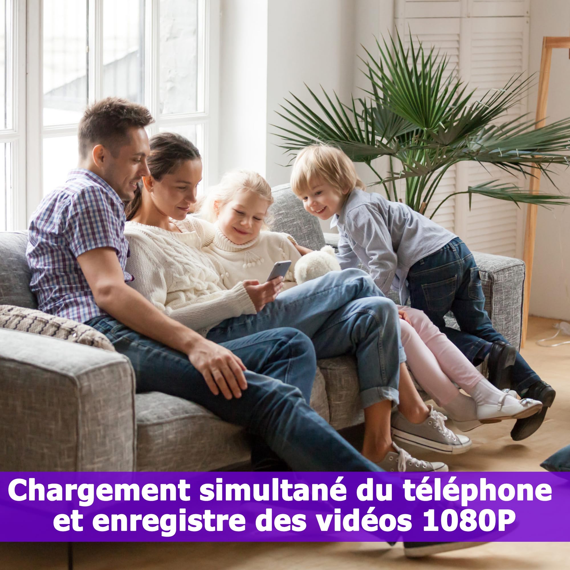 Camera Espion 1080P Camera Surveillance WiFi Mini Caméra Espion sans Fil Cameras Espion WiFi A Distance Discrete Micro Caméra Espion Spy Cam sans Fil Detecteur Mouvement
