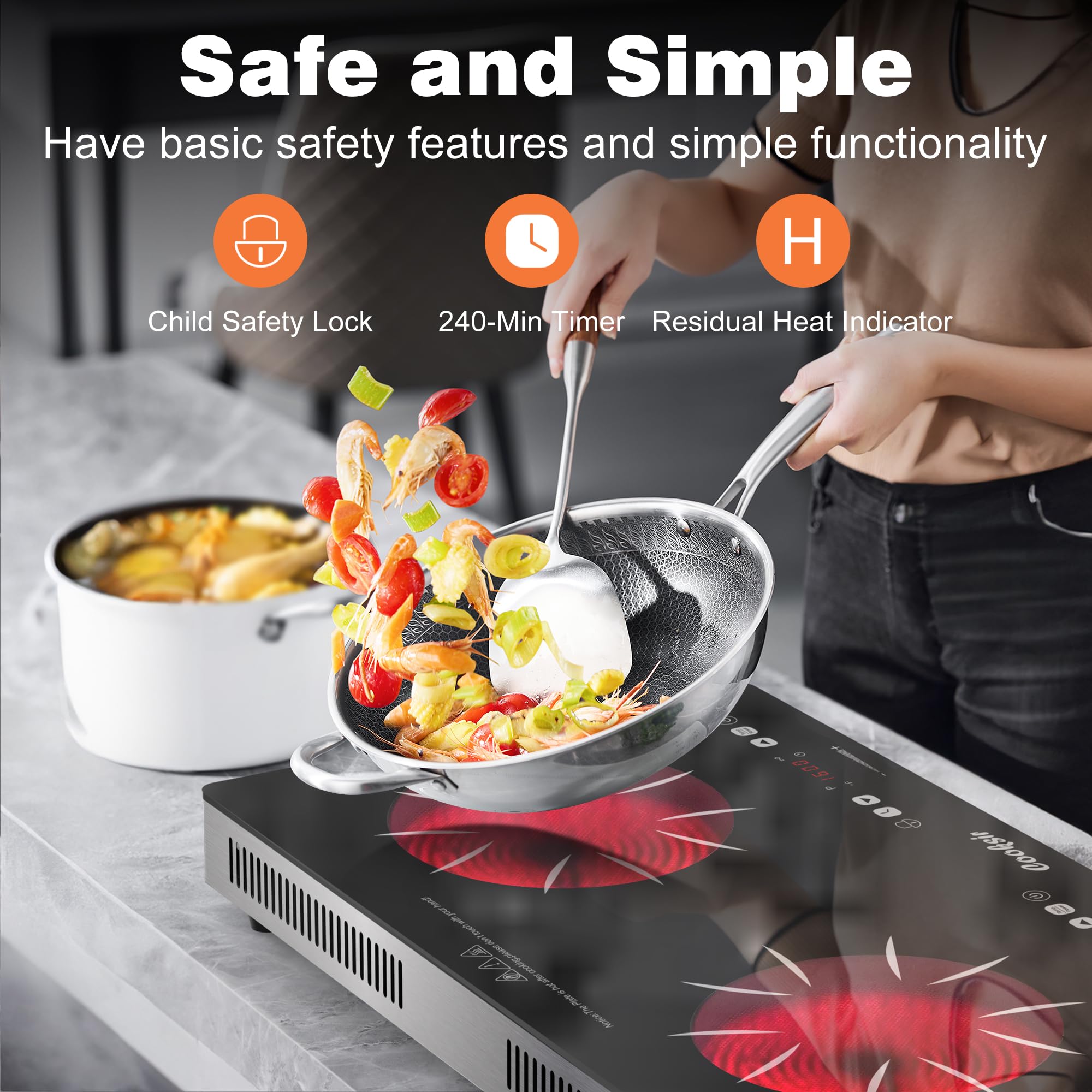 Brentwood Electric Twin Burner Model TS-368