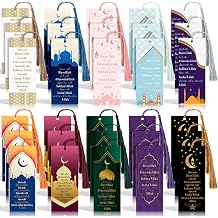 Resurhang 30 Pcs Eid Tassel Bookmarks Multicolor Islamic Quran Bookmarks, Ramadan Eid Gifts Bulk, Muslim Islamic Gift Party Favors for Quran, Books, and Planners
