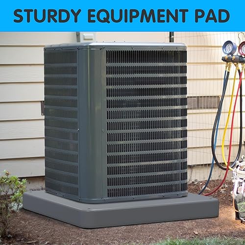 Miniatura 3 de Air Jade Almohadilla de equipo para sistema de bomba de calor de aire acondicionado mini dividida sin conductos, 24 × 24 × 3 pulgadas, almohadilla