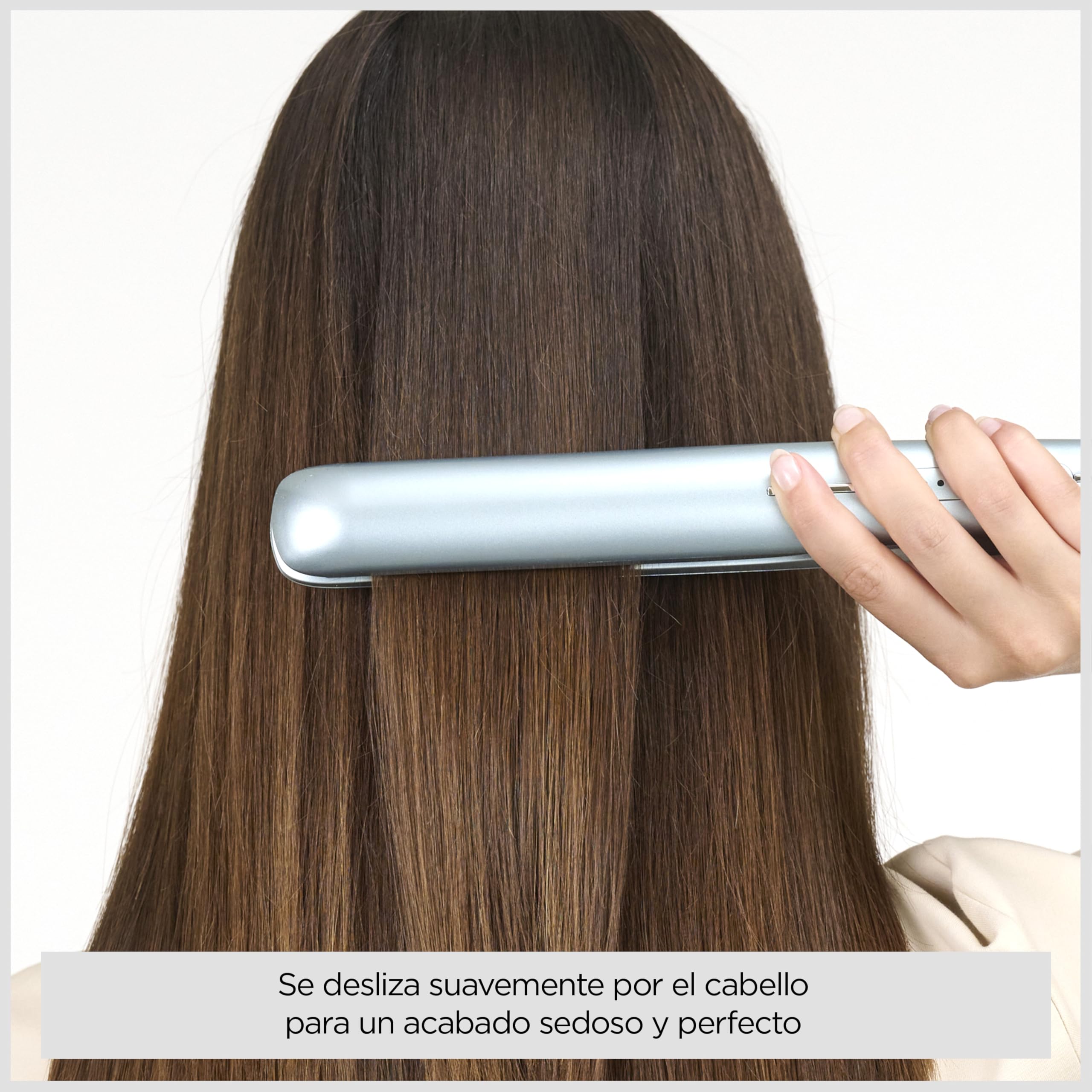 BaByliss Plancha Hydro Fusion – Tecnología iónica dual, Antiencrespamiento, 5 ajustes de temperatura, Calentamiento rápido, Apagado automático – Azul, ST573E