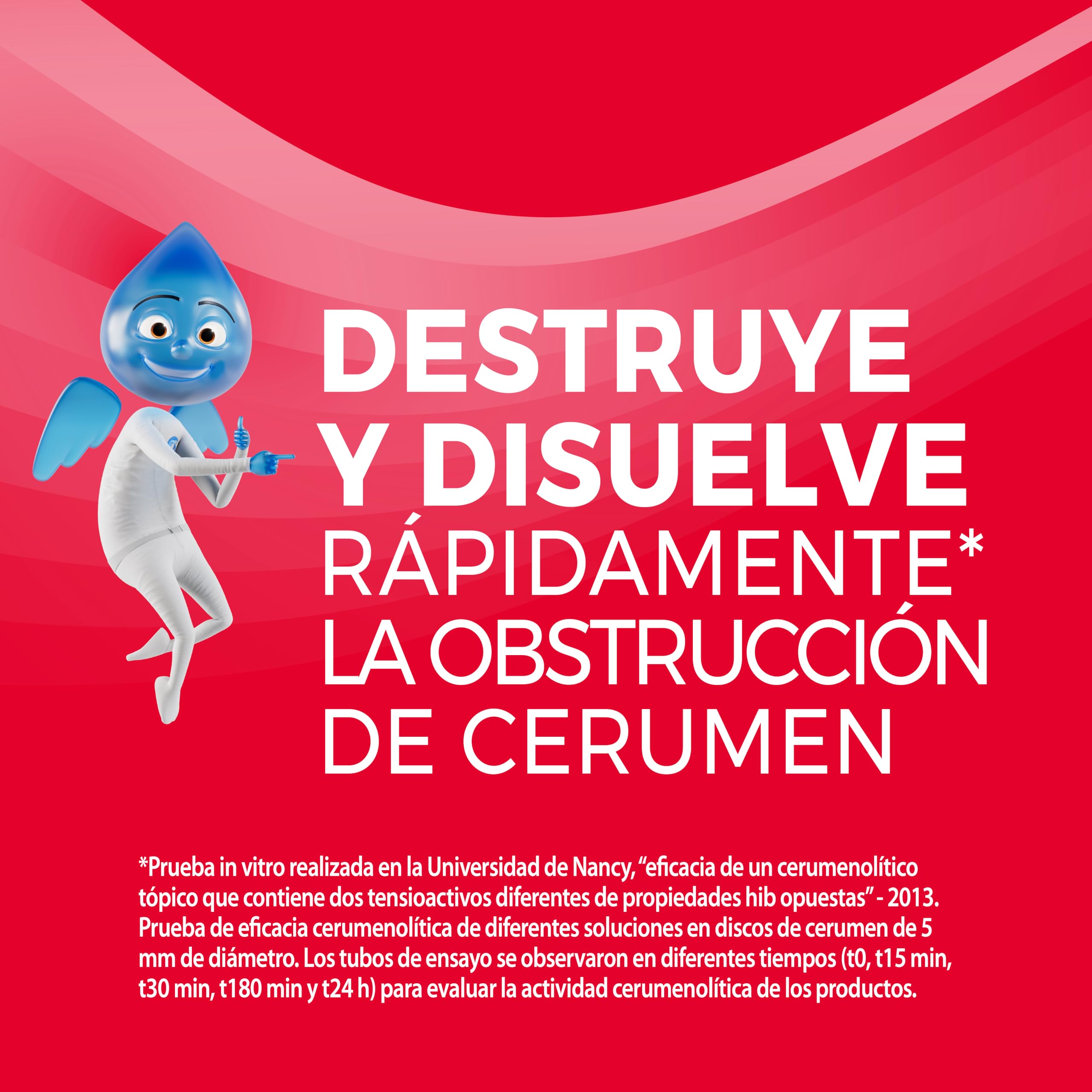 AUDISPRAY Ultra para eliminar y disolver el tapón de cerumen, Boquilla patentada desintegración rápida de cera de los oídos, 20 ml