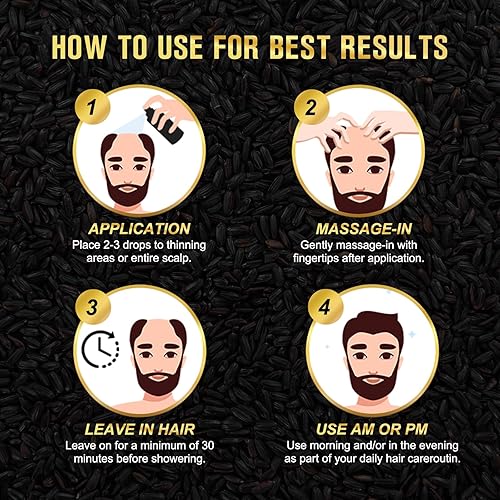 Miniatura 4 de Spray de agua de arroz negro orgánico para el crecimiento del cabello, una solución con aceite de ricino y extracto de raíz de jengibre para cabello