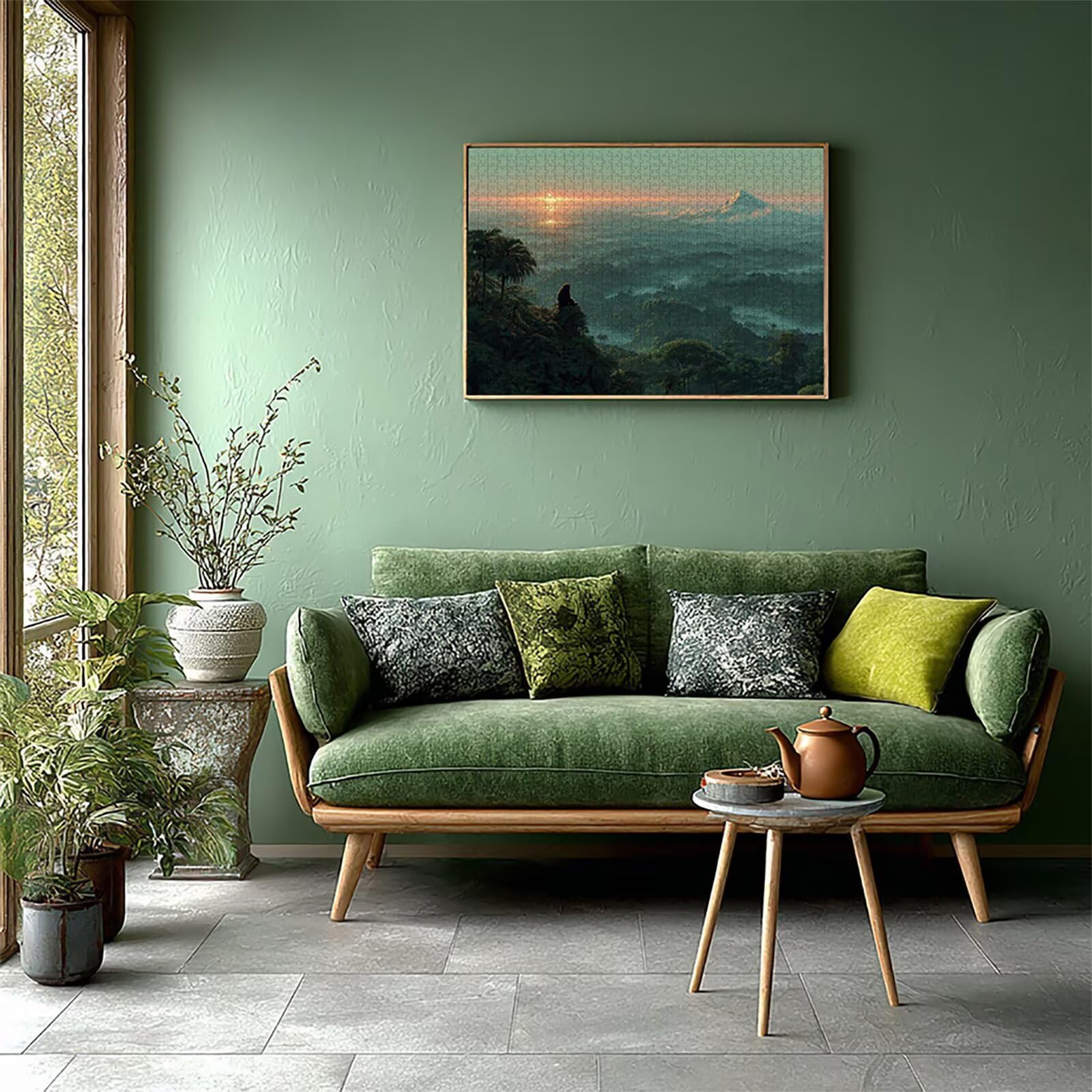 Krajobraz drewniane puzzle 4000 sztuk, puzzle dla dorosłych z pudełkiem 141 x 87 cm, łamigłówki, dla mężczyzn kobiet nastolatek, kreatywne gry logiczne, dekoracja domu prezent, K-4686