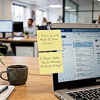 Vista 6 de BAZIC - Notas adhesivas amarillas (12 unidades, 3 x 3 pulgadas), 100 unidades (caja de 12)