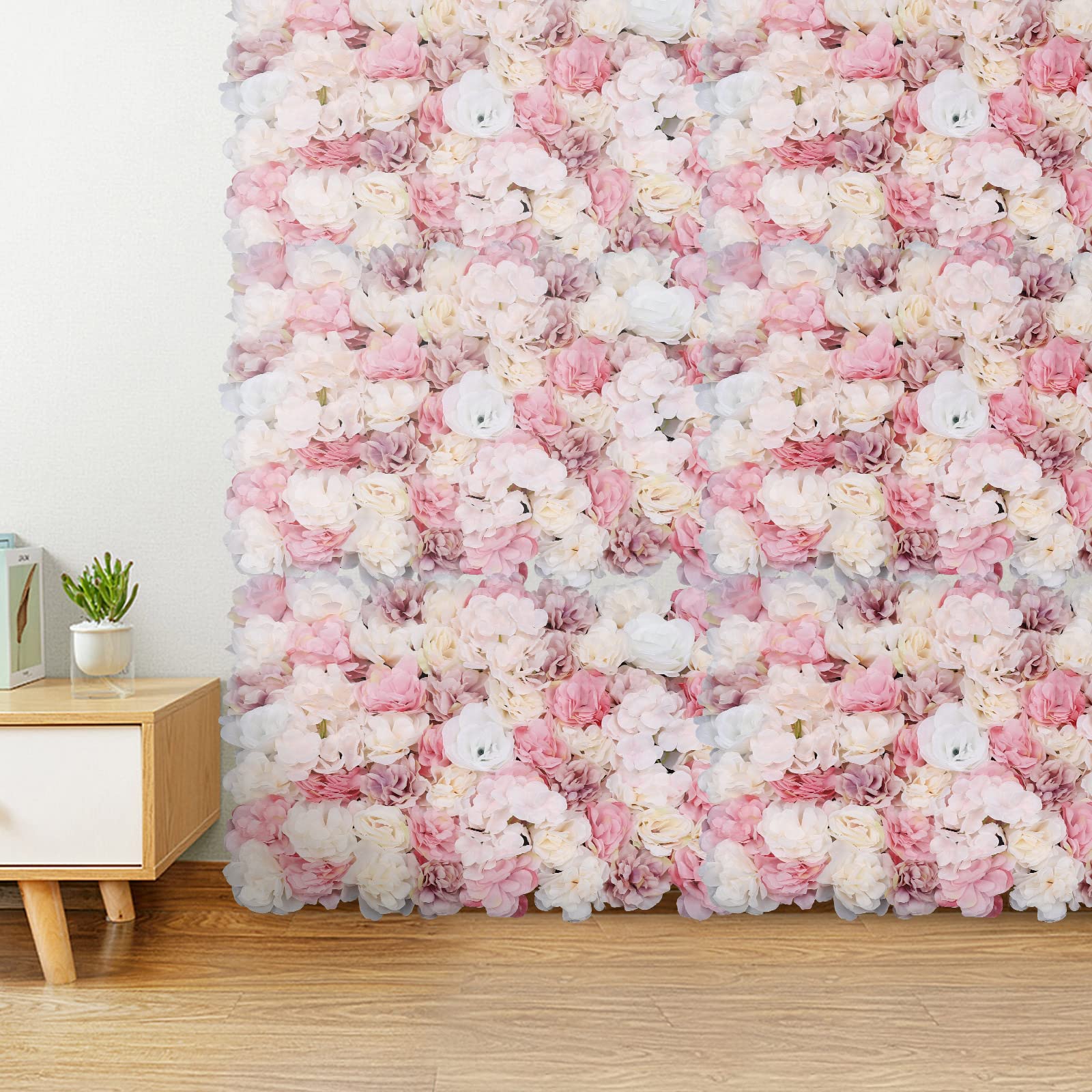 Künstliche Blumenwand Rosenwand Kunstblumen Wandpaneele Künstliche Blumen Wanddeko Blumen DIY Hochzeit Straße Hintergrund Für Hintergrund Fotografie Hochzeit Babyparty Geburtstags