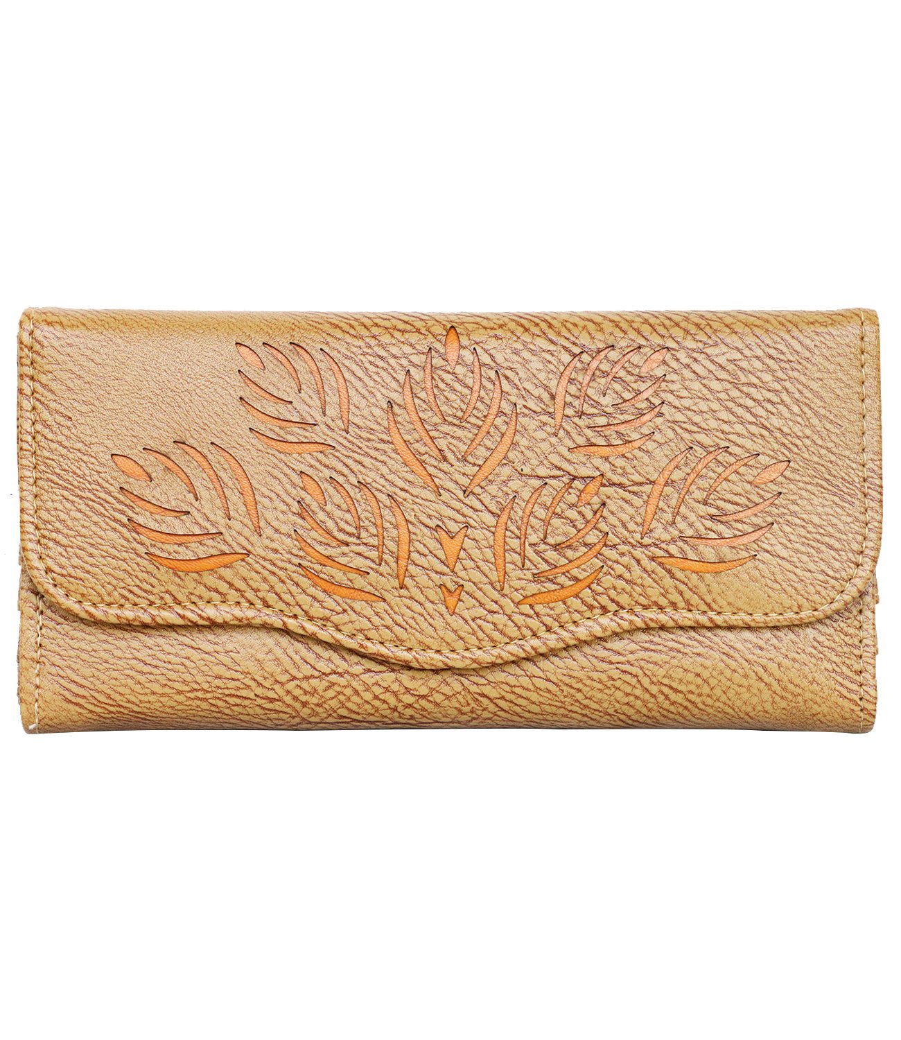 Fristo Women Wallet(FRW-095) Beige and Tan
