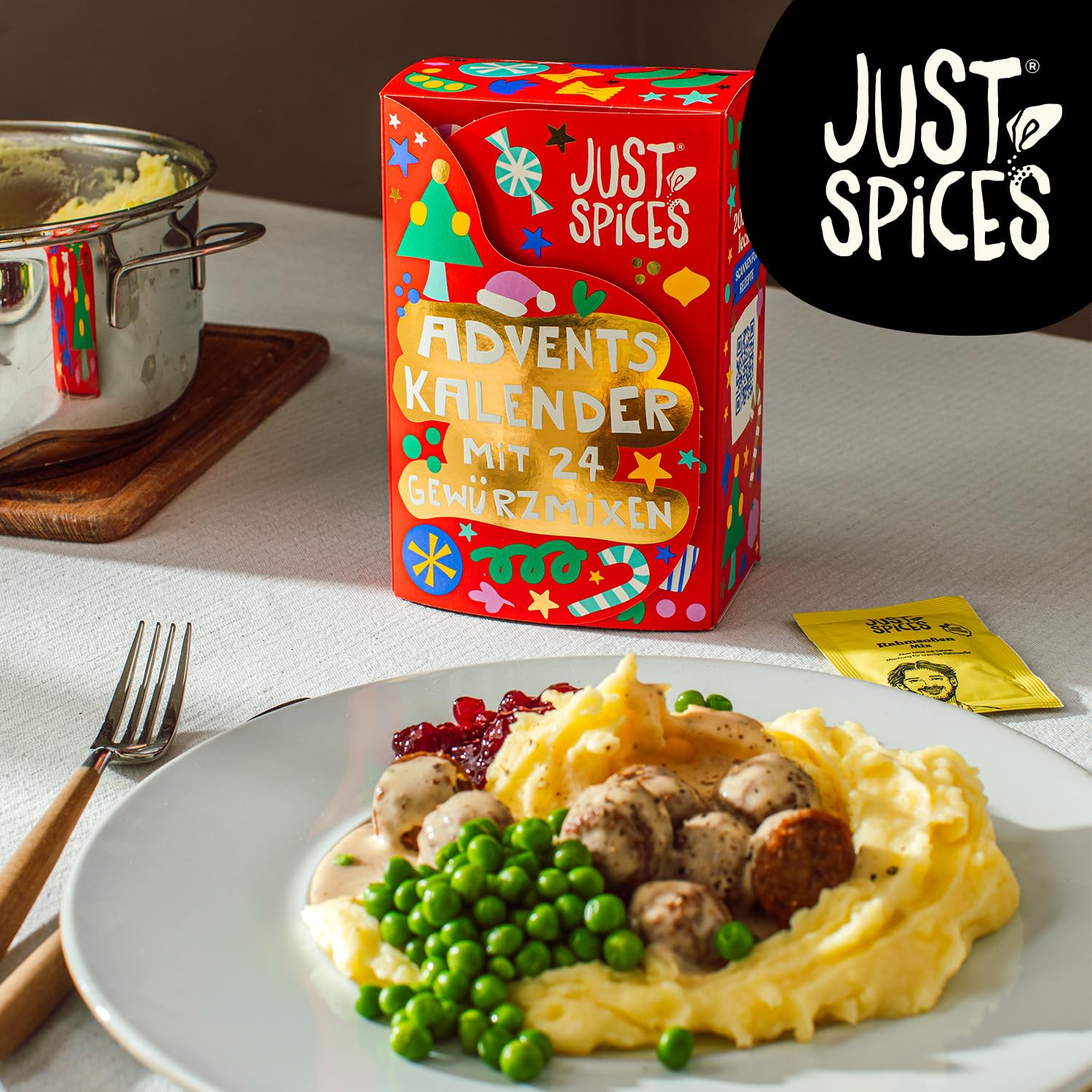 Just Spices Kleiner Gewürz Adventskalender 2025 24 Gewürzmixe Probierformat Rezepte Dezember