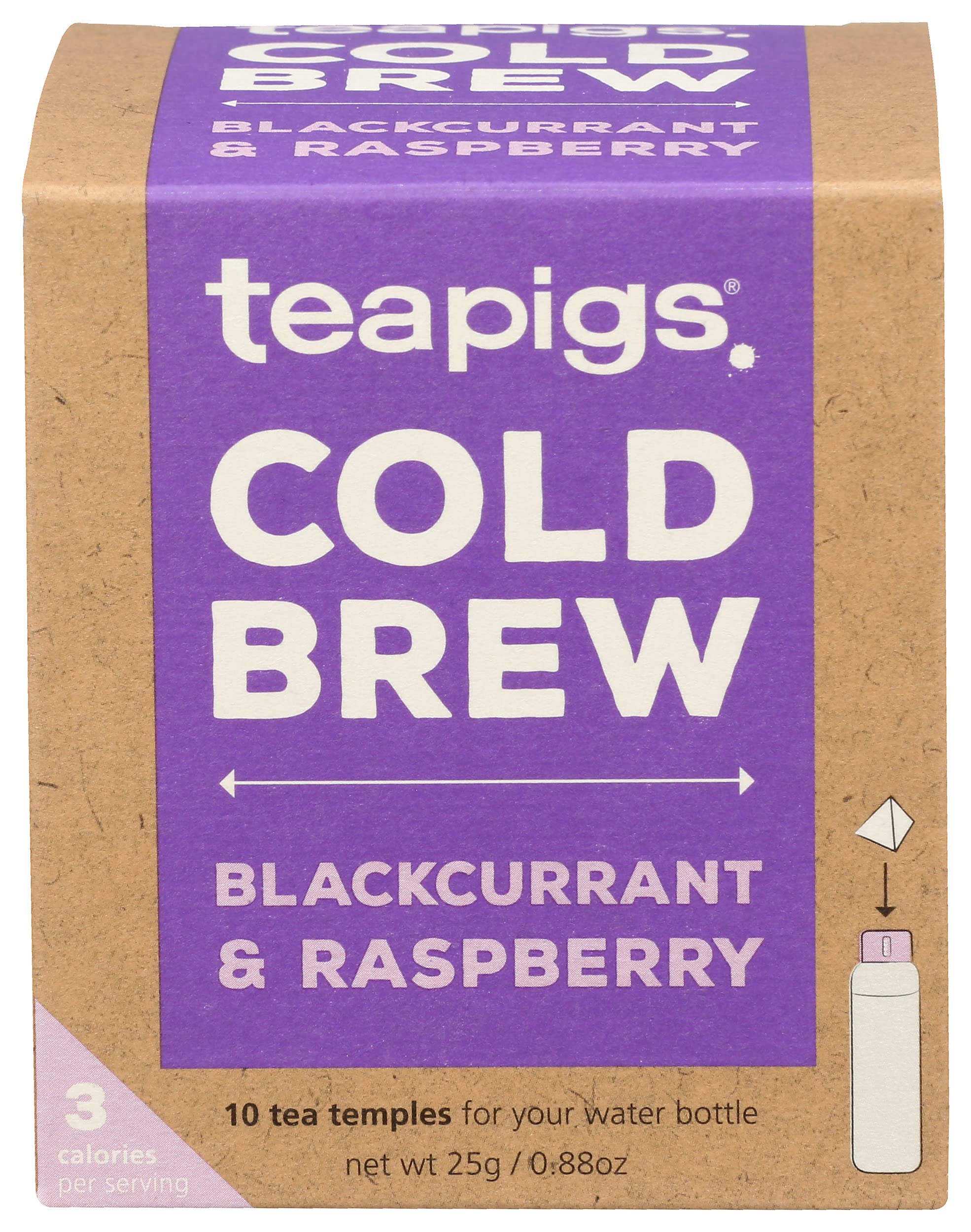 Blackcurrant and Raspberry Cold Brew Tea Bags (1 Pack of 10 Tea Bags)